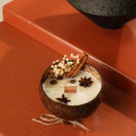 Hindistan Cevizi Kabuğunda Mum-Cilalı